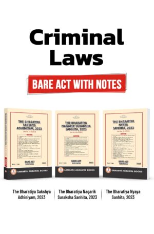 New Criminal Laws: Bare Acts [Combo Pack of BNSS, BSA and BNS]