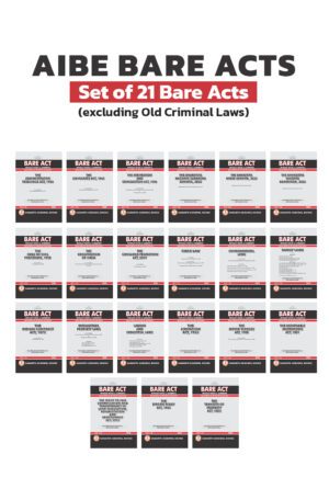 AIBE Bare Acts Combo Set: Set of 21 Bare Acts