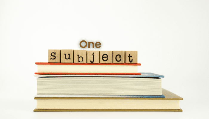 Overemphasis on One Subject